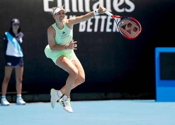 Angelique Kerber GER , Australian Open 2024, Melbourne Park, Melbourne, Victoria, Australia Copyright: xJuergenxHasenkopfx