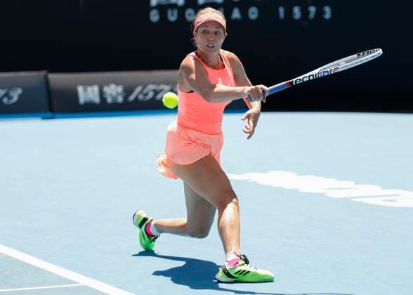 Danielle Collins, Australian Open 2024, Melbourne Park, Melbourne, Victoria, Australia Copyright: xJuergenxHasenkopfx