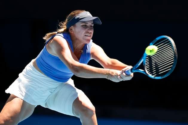 Sofia Kenin, Australian Open 2024, Melbourne Park, Melbourne, Victoria, Australia Copyright: xJuergenxHasenkopfx
