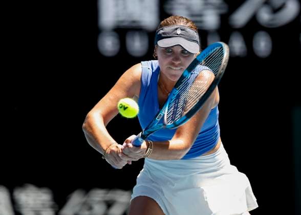Sofia Kenin, Australian Open 2024, Melbourne Park, Melbourne, Victoria, Australia Copyright: xJuergenxHasenkopfx