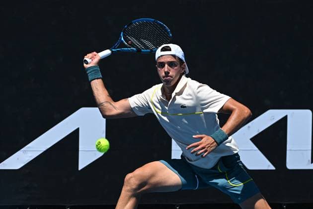 2024 Australian Open - Melbourne Arthur Cazaux (FRA) during his first round match at the 2024 Australian Open at Melbourne Park in Melbourne, AUSTRALIA, on January 16, 2024. Photo by Corinne Dubreuil ABACAPRESS.COM Melbourne Australia  Copyright: xDubreuilxCorinne ABACAx