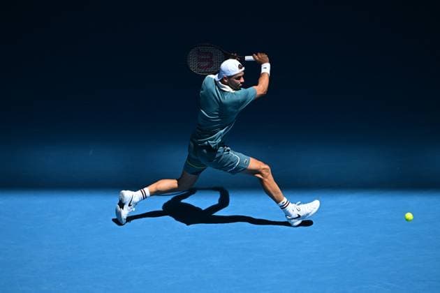 2024 Australian Open - Melbourne Grigor Dimitrov (BUL) during his first round match at the 2024 Australian Open at Melbourne Park in Melbourne, AUSTRALIA, on January 16, 2024. Photo by Corinne Dubreuil ABACAPRESS.COM Melbourne Australia  Copyright: xDubreuilxCorinne ABACAx