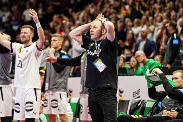 Alfred Gislason Germany, Coach GER, France vs Germany, Handball, Men, EHF Euro 2024, Group A, Matchday 3, 16 01 2024 GER, France vs Germany, Handball, Men, EHF Euro 2024, Group A, Matchday 3, 16 01 2024 Berlin Copyright: xEibnerxPressefoto MarcelxvonxFehrnx EP_MFN