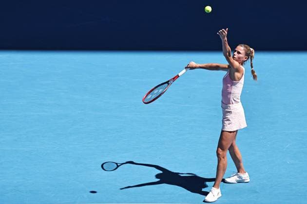 Camila Giorgi, ITA, during first round of 2024 Australian Open in Melbourne, 16 01 2023