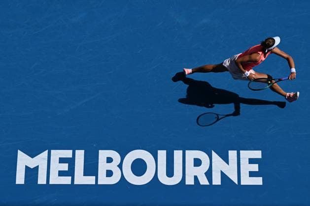 TENNIS AUSTRALIAN OPEN, Beatriz Haddad Maia of Brazil in action during their 2nd round match against Alina Korneeva of Russia on Day 4 of the 2024 Australian Open at Melbourne Park in Melbourne, Wednesday, January 17, 2024. ( NO ARCHIVING, EDITORIAL USE ONLY, NO USE IN BOOKS WITHOUT CONSENT MELBOURNE VICTORIA AUSTRALIA  Copyright: xJAMESxROSSx 20240117001890077881