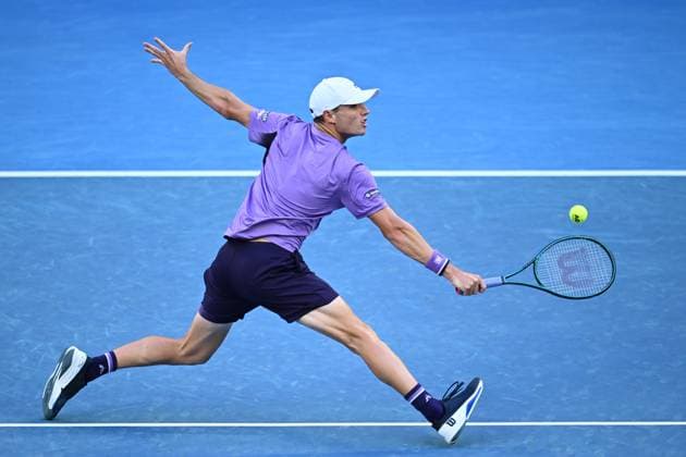 TENNIS AUSTRALIAN OPEN, Christopher O?Connell of Australia in action during his round 2 match against Ben Shelton of the USA on Day 4 of the 2024 Australian Open at Melbourne Park in Melbourne, Wednesday, January 17, 2024. ( NO ARCHIVING, EDITORIAL USE ONLY, NO USE IN BOOKS WITHOUT CONSENT MELBOURNE VICTORIA AUSTRALIA  Copyright: xJOELxCARRETTx 20240117001890102400