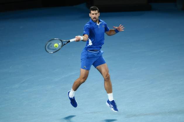 Novak Djokovic (SRB) during his second round match Australian Open, Day Four, Tennis, Melbourne Park, Melbourne, Australia - 17 Jan 2024  Copyright: xJamesxGourley Shutterstockx 14297589ly