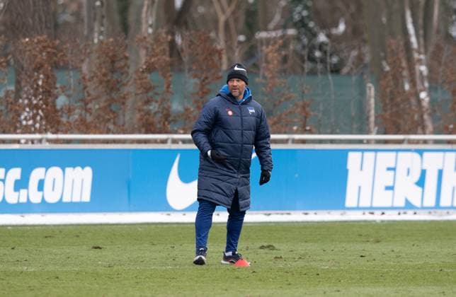 Soccer, Men, Season 2023 24, 2 Bundesliga, Hertha BSC, Training, Coach Pal Dardai Hertha BSC , 17 01 2024, Copyright: xSebastianxRäppold MatthiasxKochx