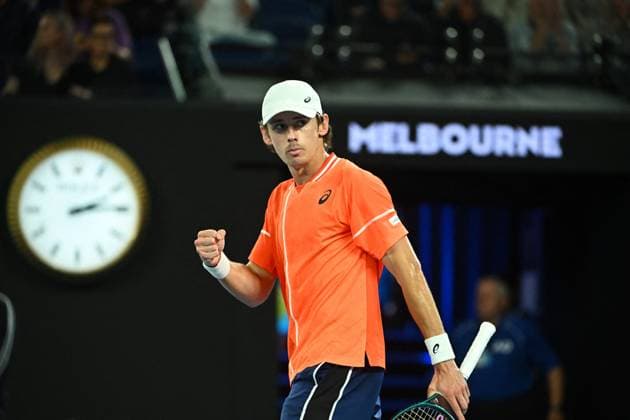 Australian Open - Melbourne Alex De Minaur (AUS) during his second round match at the 2024 Australian Open at Melbourne Park in Melbourne, AUSTRALIA, on January 17, 2024. Photo by Corinne Dubreuil ABACAPRESS.COM Melbourne Australia  Copyright: xDubreuilxCorinne ABACAx
