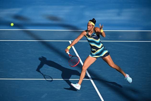 Australian Open - Melbourne Caroline Garcia (FRA) during her second round match at the 2024 Australian Open at Melbourne Park in Melbourne, AUSTRALIA, on January 17, 2024. Photo by Corinne Dubreuil ABACAPRESS.COM Melbourne Australia  Copyright: xDubreuilxCorinne ABACAx