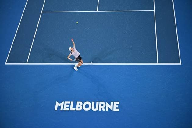 Australian Open - Melbourne Jannik Sinner (ITA) during his second round match at the 2024 Australian Open at Melbourne Park in Melbourne, AUSTRALIA, on January 17, 2024. Photo by Corinne Dubreuil ABACAPRESS.COM Melbourne Australia  Copyright: xDubreuilxCorinne ABACAx
