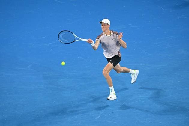 Australian Open - Melbourne Jannik Sinner (ITA) during his second round match at the 2024 Australian Open at Melbourne Park in Melbourne, AUSTRALIA, on January 17, 2024. Photo by Corinne Dubreuil ABACAPRESS.COM Melbourne Australia  Copyright: xDubreuilxCorinne ABACAx