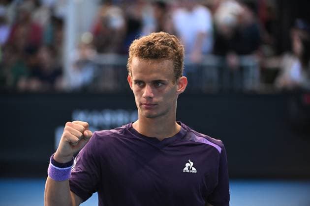 Australian Open - Melbourne Luca Van Assche (FRA) during his second round match at the 2024 Australian Open at Melbourne Park in Melbourne, AUSTRALIA, on January 17, 2024. Photo by Corinne Dubreuil ABACAPRESS.COM Melbourne Australia  Copyright: xDubreuilxCorinne ABACAx