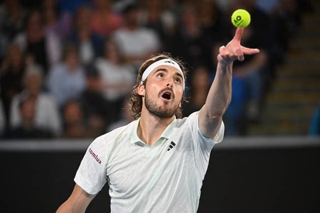 Australian Open - Melbourne Stefanos Tsitsipas (GRE) during his second round match at the 2024 Australian Open at Melbourne Park in Melbourne, AUSTRALIA, on January 17, 2024. Photo by Corinne Dubreuil ABACAPRESS.COM Melbourne Australia  Copyright: xDubreuilxCorinne ABACAx