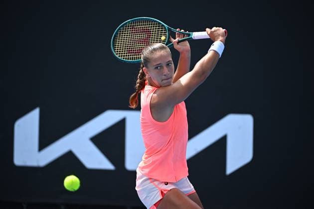 Australian Open - Melbourne Diane Parry (FRA) during her second round match at the 2024 Australian Open at Melbourne Park in Melbourne, AUSTRALIA, on January 17, 2024. Photo by Corinne Dubreuil ABACAPRESS.COM Melbourne Australia  Copyright: xDubreuilxCorinne ABACAx