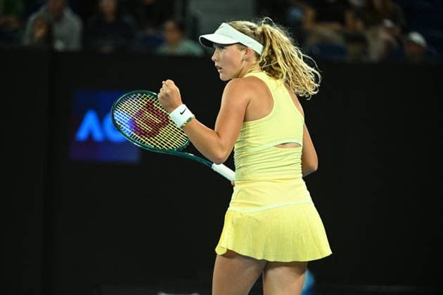 Australian Open - Melbourne Mirra Andrea (RUS) during her second round match at the 2024 Australian Open at Melbourne Park in Melbourne, AUSTRALIA, on January 17, 2024. Photo by Corinne Dubreuil ABACAPRESS.COM Melbourne Australia  Copyright: xDubreuilxCorinne ABACAx