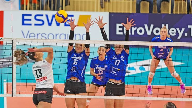 Volleyball CEV Challenge Cup VC Wiesbaden AC PAOK Thessaloniki 17 01 24,