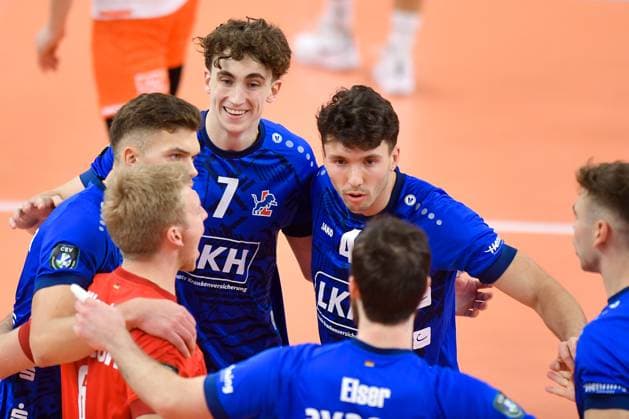 2024.01.17 Jastrzebie-Zdroj siatkowka mezczyzn CEV Liga Mistrzow Jastrzebski Wegiel - SVG Luneburg N z Joscha Kunstmann Maxwell David Elgert Foto Lukasz Laskowski PressFocus 2024.01.17 Jastrzebie-Zdroj CEV Volleyball Men Champions League Jastrzebski Wegiel - SVG Luneburg Joscha Kunstmann Maxwell David Elgert Credit: Lukasz Laskowski PressFocus NEWSPIX.PL --- Newspix.pl POLAND OUT!  20240117xluk00377