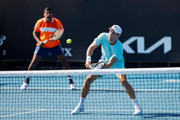 Rohan Bopanna Matthew Ebden, Mens Doubles, Australian Open 2024, Melbourne Park, Melbourne, Victoria, Australia Copyright: xJuergenxHasenkopfx