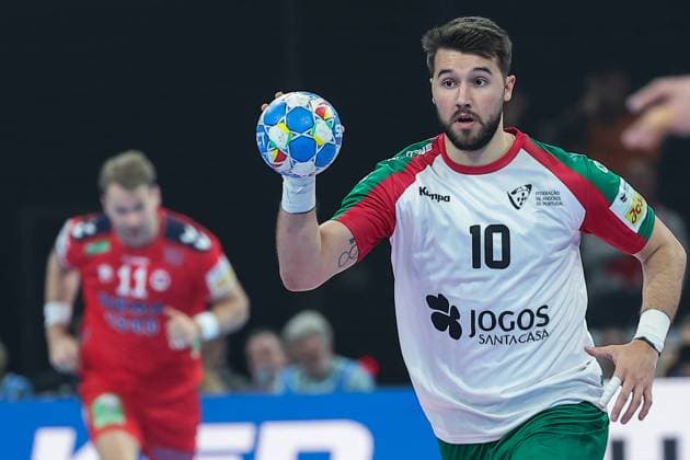 Handball I Men I EURO 2024 I Main round I Norway Portugal I 17 01 2024 Miguel Martins 10, Portugal Hamburg Barclays Arena Germany Copyright: xLobecax xIngridxAnderson-Jensenx