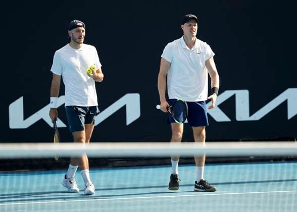 Constantine Frantzen Hendrik Jebens, Mens Doubles Australian Open 2024, Melbourne Park, Melbourne, Victoria, Australia Copyright: xJuergenxHasenkopfx
