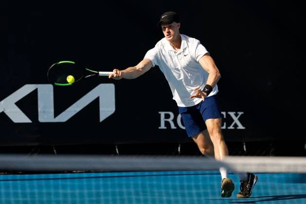 Constantine Frantzen Hendrik Jebens, Mens Doubles Australian Open 2024, Melbourne Park, Melbourne, Victoria, Australia Copyright: xJuergenxHasenkopfx