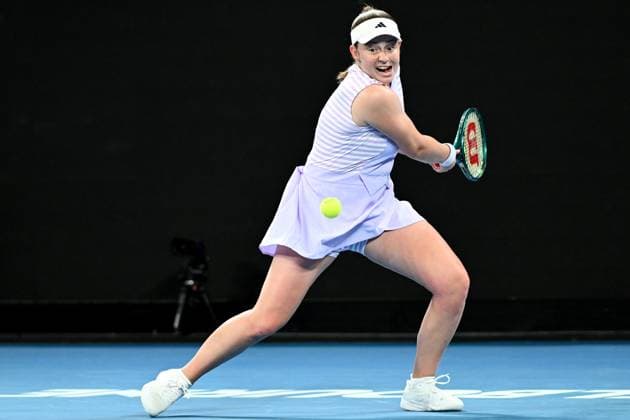 TENNIS AUSTRALIAN OPEN, Jelena Ostapenko of Latvia in action during her 2nd round match against Ajla Tomljanovic of Australia on Day 5 of the 2024 Australian Open at Melbourne Park in Melbourne, Thursday, January 18, 2024. ( NO ARCHIVING, EDITORIAL USE ONLY, NO USE IN BOOKS WITHOUT CONSENT MELBOURNE VICTORIA AUSTRALIA  Copyright: xJOELxCARRETTx 20240118001890576644