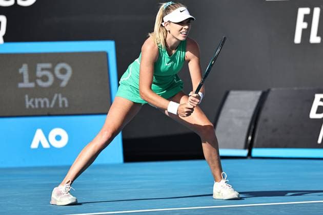 Katie Boulter, GBR, during second round of 2024 Australian Open in Melbourne, 18 01 2023