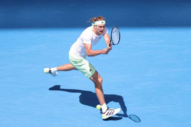 Alexander Zverev, GER, during second round of 2024 Australian Open in Melbourne, 18 01 2023