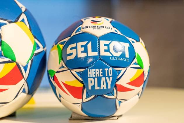 Opening MENS EHF EURO 2024 Fan Zone at the German Sport and Olympic Museum in Cologne 18 01 2024 Match balls, Select, Here to play Opening MENS EHF EURO 2024 Fan Zone at the German Sport and Olympic Museum in Cologne 18 01 2024 Copyright: xBEAUTIFULxSPORTS Buriakovx