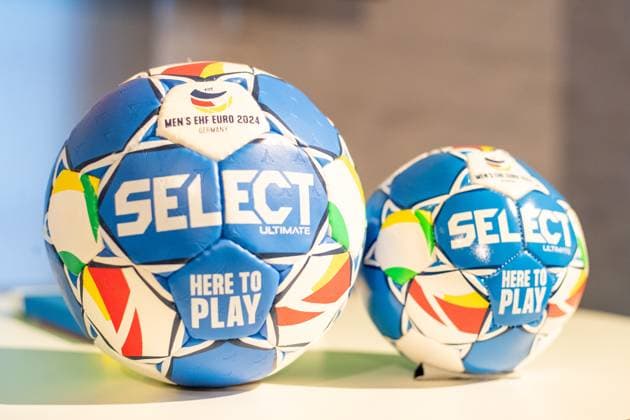 Opening MENS EHF EURO 2024 Fan Zone at the German Sport and Olympic Museum in Cologne 18 01 2024 Match balls, Select, Here to play Opening MENS EHF EURO 2024 Fan Zone at the German Sport and Olympic Museum in Cologne 18 01 2024 Copyright: xBEAUTIFULxSPORTS Buriakovx