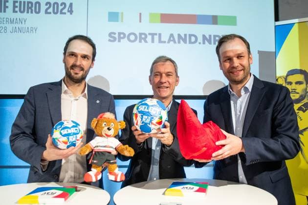 Handball, European Championship, Opening of the MENS EHF EURO 2024 Fan Zone at the German and Olympic Museum in Cologne
