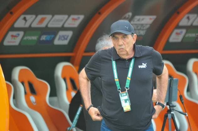 ABIDJAN, COTE D IVOIRE - JANUARY 18; Coach Jean Louis Gasset of Cote D Ivoire during the TotalEnergies Caf Africa Cup of Nations (Afcon 2023) match between Cote D Ivoire and Nigeria at Stade D Ebimpe on January 18, 2024 in Abidjan, Cote d Ivoire. Photo by Segun Ogunfeyitimi Copyright: xAMADAxMASARUx