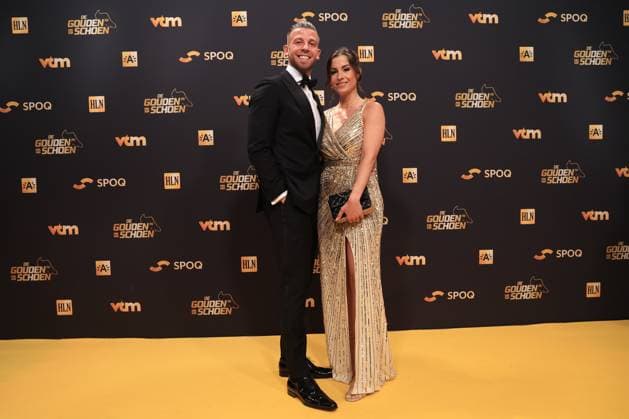 240118 Gala Gouden Schoen 2024 Toby Alderweireld with his partner pictured during the 70 th men edition of the Goldens Shoe Award ceremony and the 8 th Women s edition. The Golden Shoe , Gouden Schoen , Soulier d™Or is an award for the best soccer player of the Belgian Jupiler Pro League championship during the year 2023. The female award is for the best Belgian female player of 2023. On Thursday 18 January 2024 in Antwerp , BELGIUM . (Photo by Frank Abbeloos & Stijn Audooren Isosport) ANTWERP BELGIUM  Copyright: xx 430732