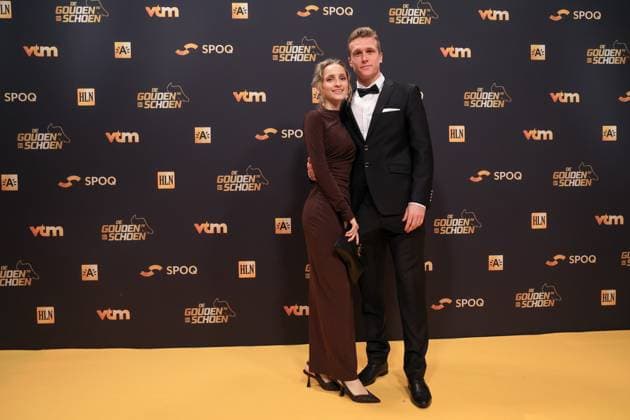 240118 Gala Gouden Schoen 2024 Thibo Somers pictured during the 70 th men edition of the Goldens Shoe Award ceremony and the 8 th Women s edition. The Golden Shoe , Gouden Schoen , Soulier d™Or is an award for the best soccer player of the Belgian Jupiler Pro League championship during the year 2023. The female award is for the best Belgian female player of 2023. On Thursday 18 January 2024 in Antwerp , BELGIUM . (Photo by Frank Abbeloos & Stijn Audooren Isosport) ANTWERP BELGIUM  Copyright: xx 430746