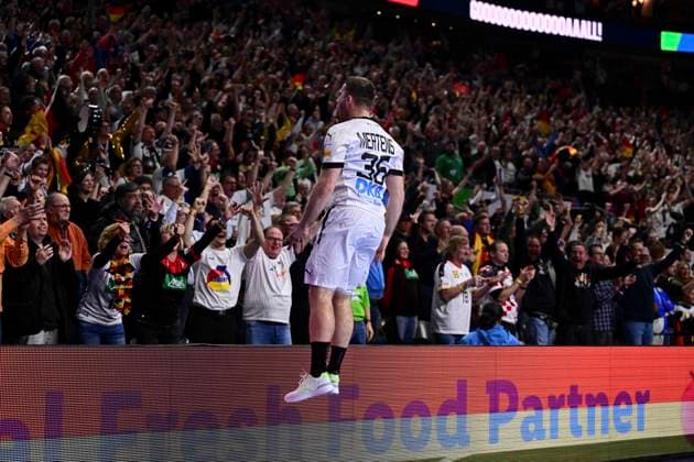 Lukas Mertens Germany , Germany vs Iceland, main round, European Championship, international match, handball, 18 01 2024 Cologne North Rhine-Westphalia Germany Copyright: xkolbert-press MarcxNiemeyerx