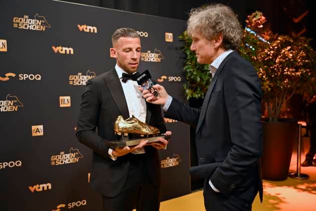70th Belgian Golden Shoe award ANTWERPEN, BELGIUM - JANUARY 18 : Alderweireld Toby defender of Antwerp FC pictured during the annual Golden Shoe award show at the Antwerp Avenue TV studio on January 18, 2024 in Antwerpen, Belgium, 18 01 2024 Antwerpen Belgium  Copyright: xNicoxVereeckenx