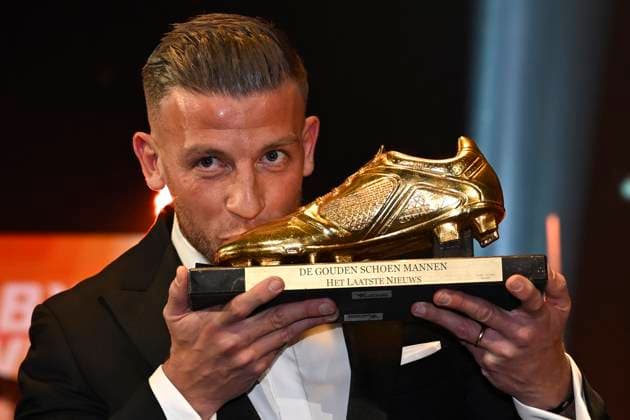 70th Belgian Golden Shoe award ANTWERPEN, BELGIUM - JANUARY 18 : Alderweireld Toby defender of Antwerp FC pictured during the annual Golden Shoe award show at the Antwerp Avenue TV studio on January 18, 2024 in Antwerpen, Belgium, 18 01 2024 Antwerpen Belgium  Copyright: xNicoxVereeckenx