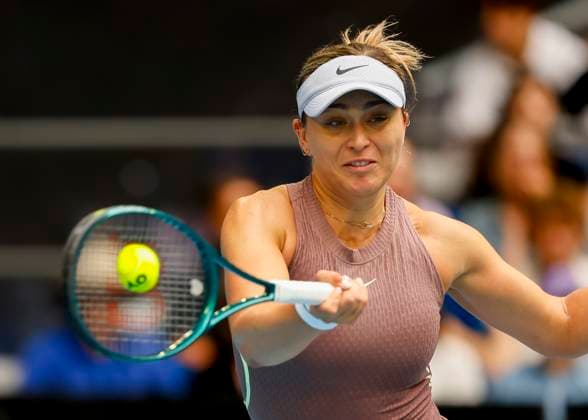 Paula Badosa, Australian Open 2024, Melbourne Park, Melbourne, Victoria, Australia Copyright: xJuergenxHasenkopfx