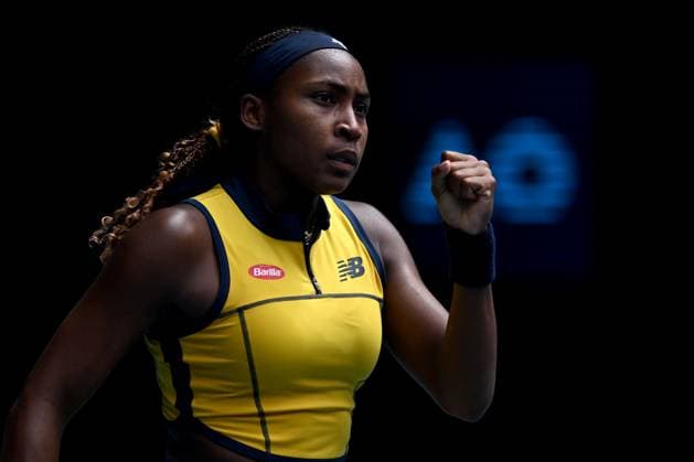 TENNIS AUSTRALIAN OPEN, Coco Gauff of the USA during her 3rd round match against Alycia Parks of the USA on Day 6 of the 2024 Australian Open at Melbourne Park in Melbourne, Friday, January 19, 2024. ( NO ARCHIVING, EDITORIAL USE ONLY, NO USE IN BOOKS WITHOUT CONSENT MELBOURNE VICTORIA AUSTRALIA  Copyright: xJAMESxROSSx 20240119001890879299
