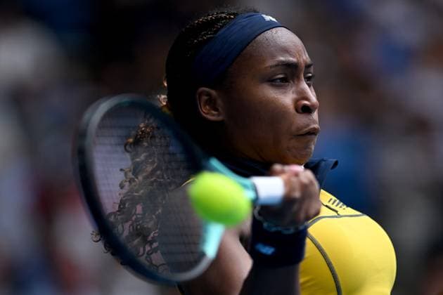 TENNIS AUSTRALIAN OPEN, Coco Gauff of the USA during her 3rd round match against Alycia Parks of the USA on Day 6 of the 2024 Australian Open at Melbourne Park in Melbourne, Friday, January 19, 2024. ( NO ARCHIVING, EDITORIAL USE ONLY, NO USE IN BOOKS WITHOUT CONSENT MELBOURNE VICTORIA AUSTRALIA  Copyright: xJAMESxROSSx 20240119001890879352