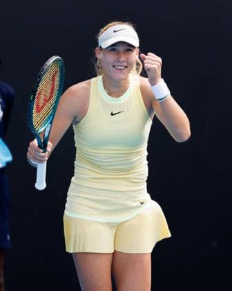 Tennis 2024: Australian Open Day 6 January 19, 2024: MIRRA ANDREEVA of the Russian Federation celebrates after defeating DIANE PARRY of France on Court 3 in a Women s Singles 3rd round match on day 6 of the 2024 Australian Open in Melbourne, Australia. Sydney Low Cal Media(Credit Image: Â Sydney Low Cal Sport Media) California USA EDITORIAL USE ONLY Copyright: xx ZUMA-20240119_faf_c04_001.jpg SydneyxLowx csmphotothree224308