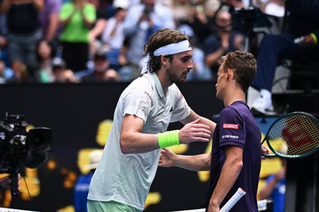 Australian Open - Melbourne Stefanos Tsitsipas (GRE) during his third round match at the 2024 Australian Open at Melbourne Park in Melbourne, Australia, on January 19, 2024. Photo by Corinne Dubreuil ABACAPRESS.COM Mebourne Australia  Copyright: xDubreuilxCorinne ABACAx