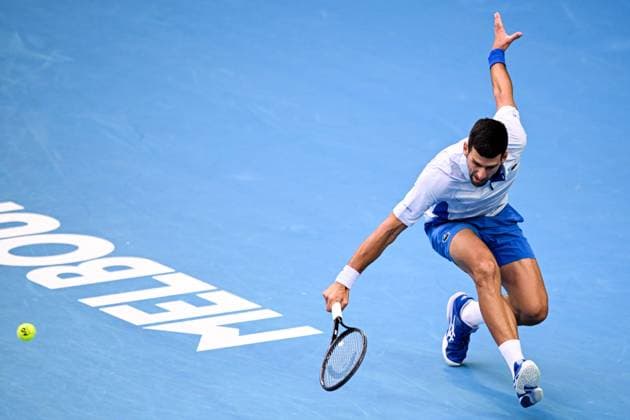 Novak Djokovic (SRB) during his third round match Australian Open, Day Six, Tennis, Melbourne Park, Melbourne, Australia - 19 Jan 2024  Copyright: xJamesxGourley Shutterstockx 14306114e