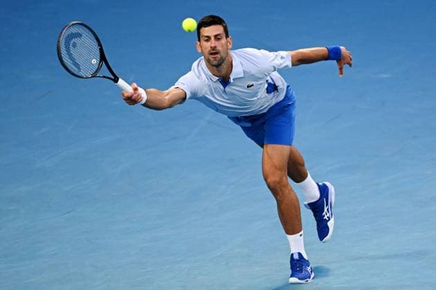 Novak Djokovic (SRB) during his third round match Australian Open, Day Six, Tennis, Melbourne Park, Melbourne, Australia - 19 Jan 2024  Copyright: xJamesxGourley Shutterstockx 14306114v