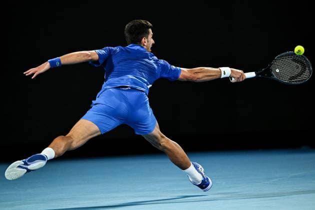 Novak Djokovic (SRB) during his third round match Australian Open, Day Six, Tennis, Melbourne Park, Melbourne, Australia - 19 Jan 2024  Copyright: xJamesxGourley Shutterstockx 14306114bg