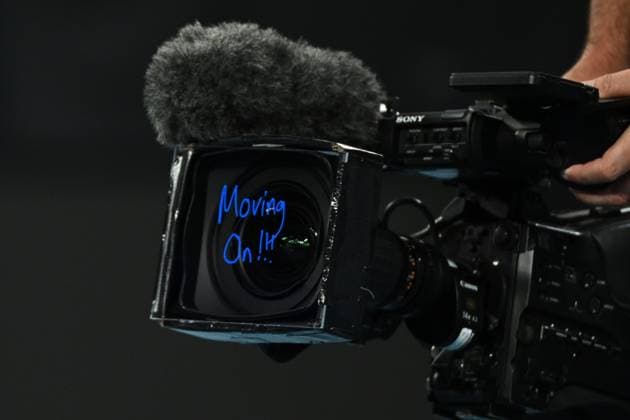 TENNIS AUSTRALIAN OPEN, Alex De Minaur of Australia?s signs Moving On!!! on the signature glass of a TV camera during his 3rd round win against Flavio Cobolli of Italy on Day 6 of the 2024 Australian Open at Melbourne Park in Melbourne, Friday, January 19, 2024. ( NO ARCHIVING, EDITORIAL USE ONLY, NO USE IN BOOKS WITHOUT CONSENT MELBOURNE VICTORIA AUSTRALIA  Copyright: xJOELxCARRETTx 20240119001890950475