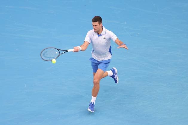 Novak Djokovic, SRB, during second round of 2024 Australian Open in Melbourne, 19 01 2023