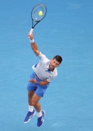Novak Djokovic, SRB, during second round of 2024 Australian Open in Melbourne, 19 01 2023