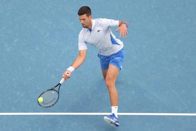 Novak Djokovic, SRB, during second round of 2024 Australian Open in Melbourne, 19 01 2023
